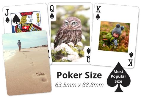 Personalised Playing Cards, Poker & Bridge Size.